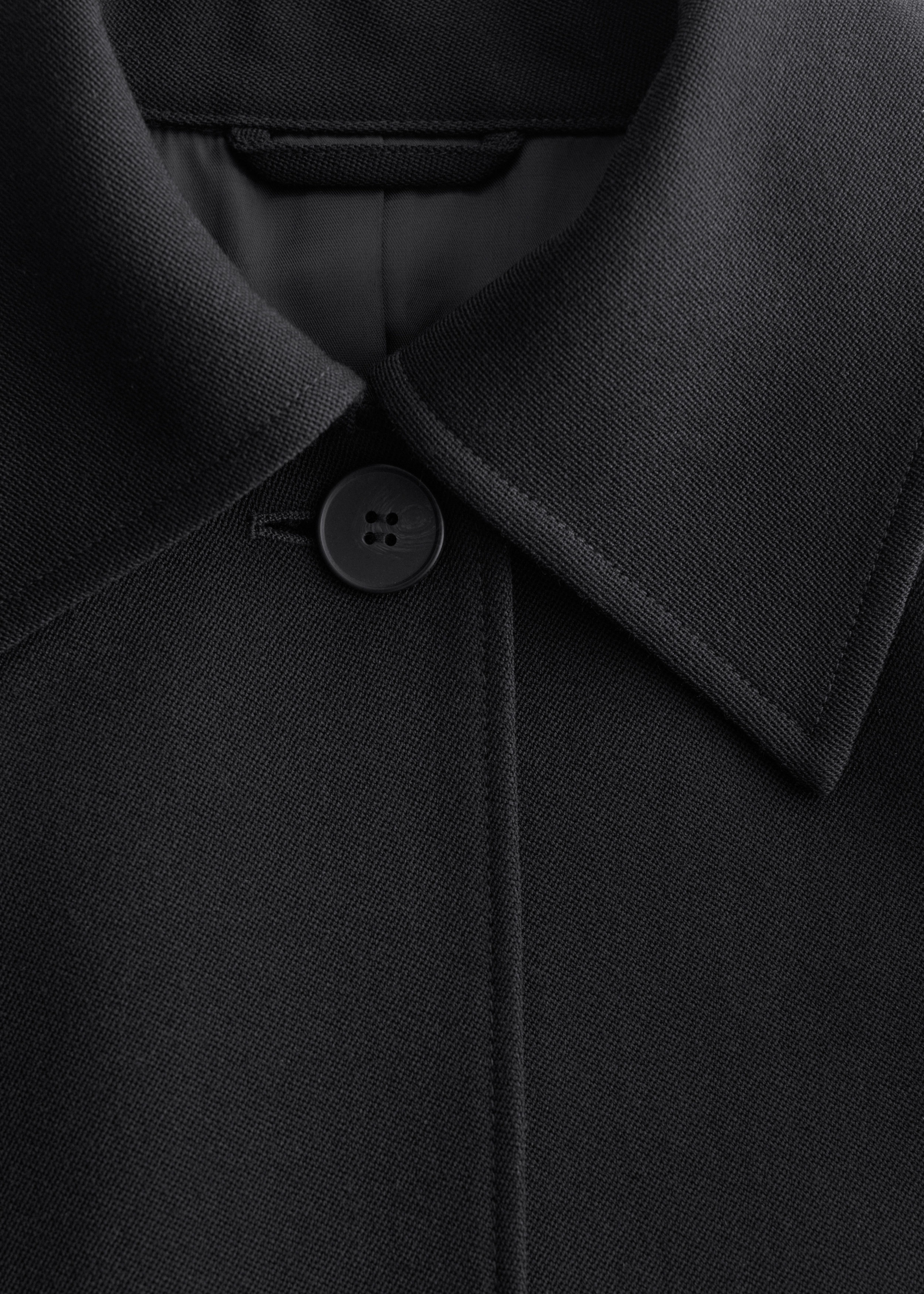 & Other Stories TIE-BELT WOOL TRENCH COAT