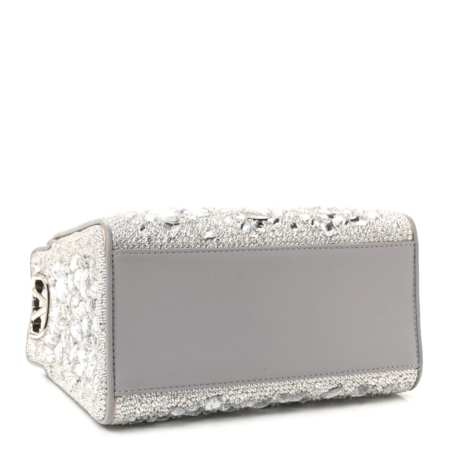 Crystal Mini Le Troisieme Shopping Bag Grey - Top Club