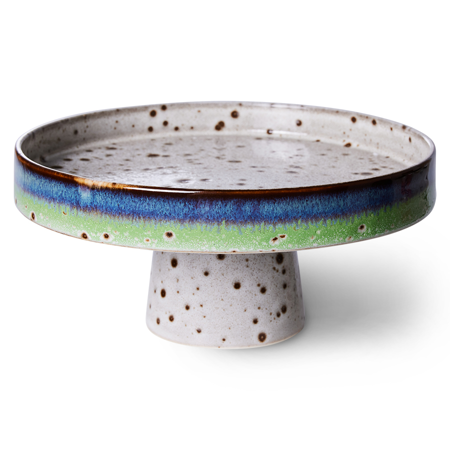 Servies 70's Ceramics taartplateau comet