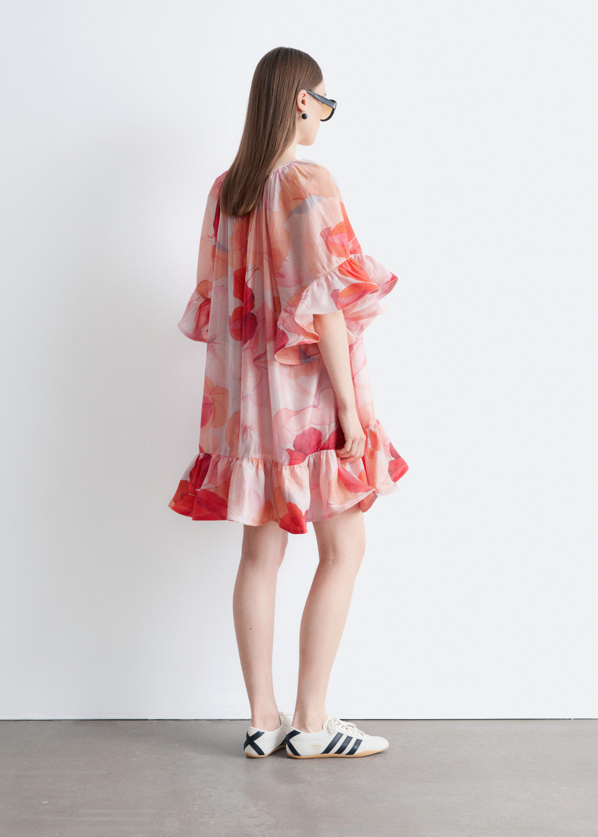 & Other Stories RUFFLE MINI DRESS