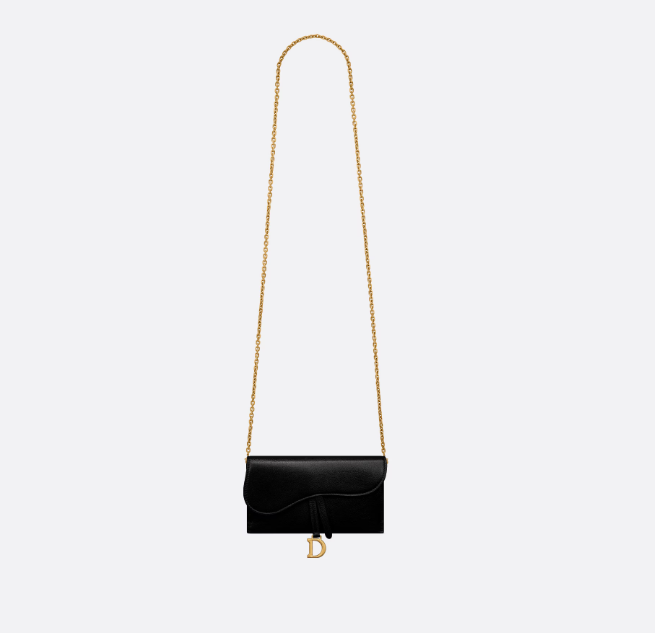 D Saddle Wallet in Goatskin Queen Mint - Top Club
