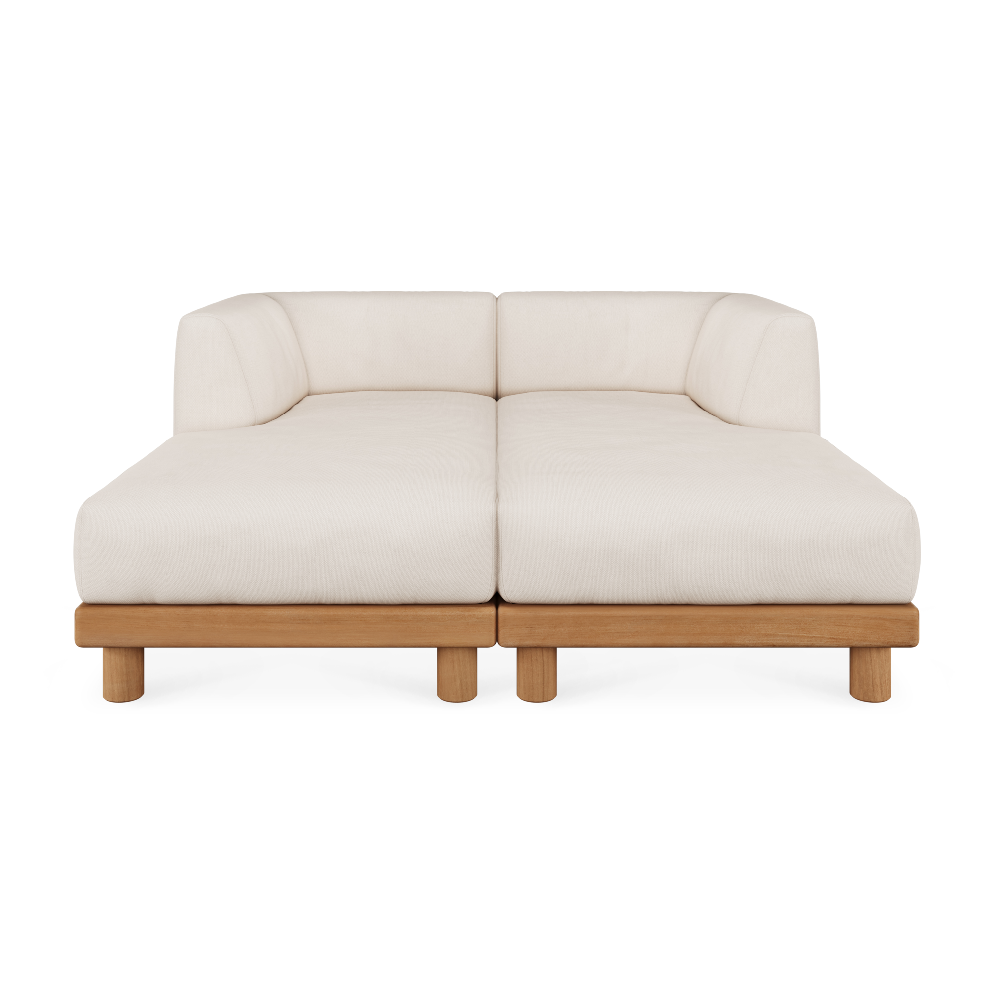 Modulaire bank Monocle outdoor wit set 2x lounge
