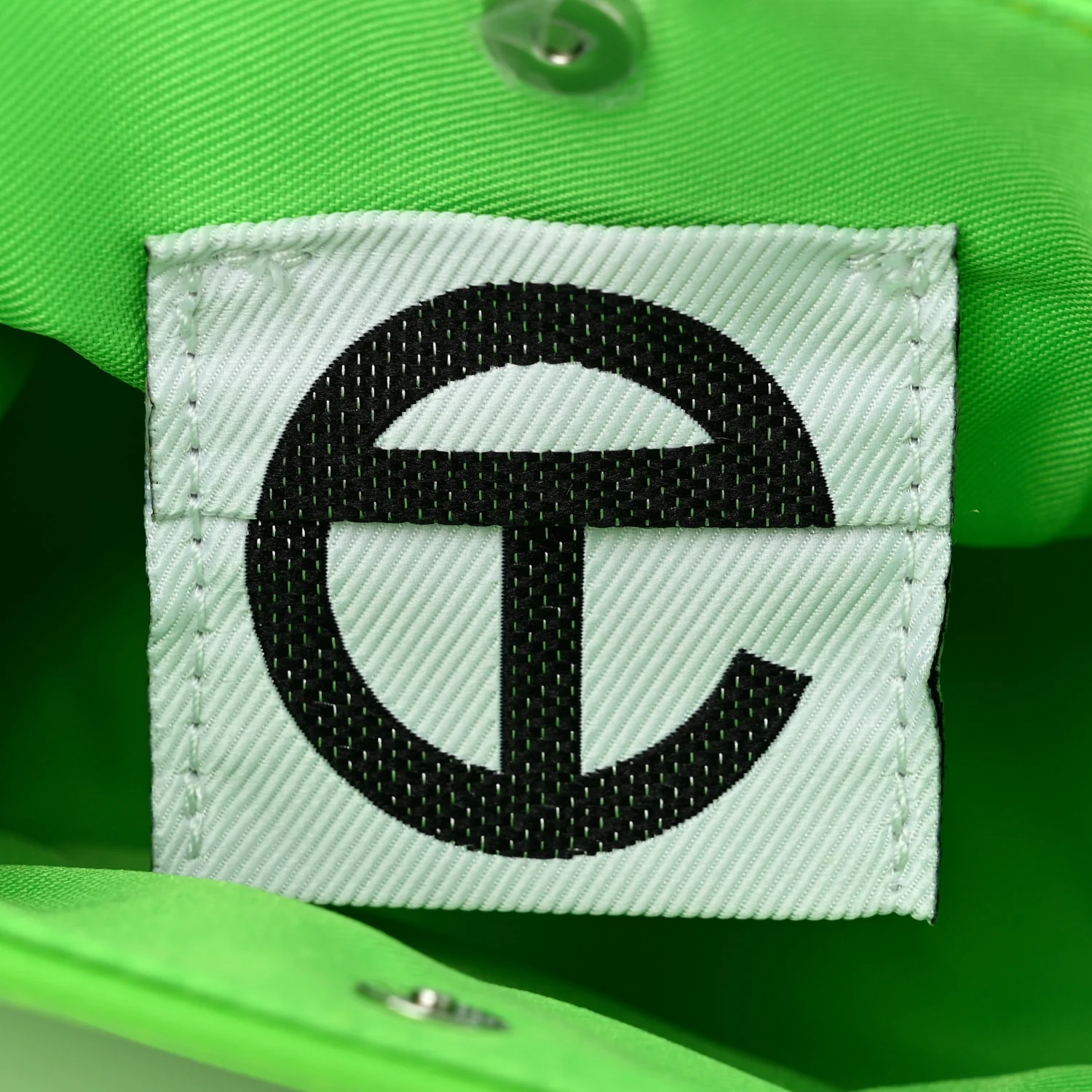 Vegan Leather Small Shopping Bag Highlighter Green - Top Club