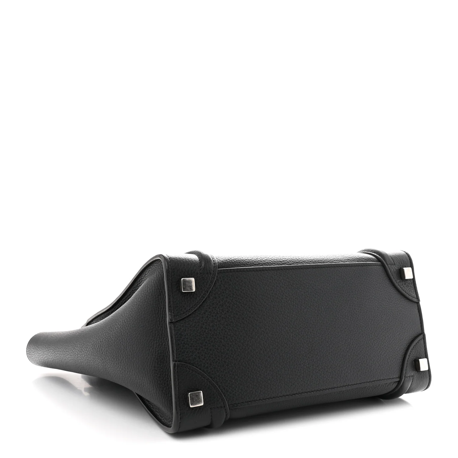 Drummed Calfskin Micro Luggage Black - Top Club