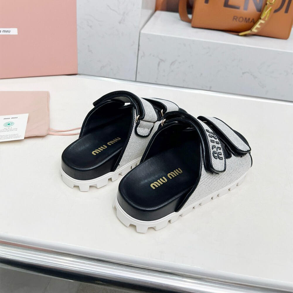 MiuMiu Canvas slides - Top Club