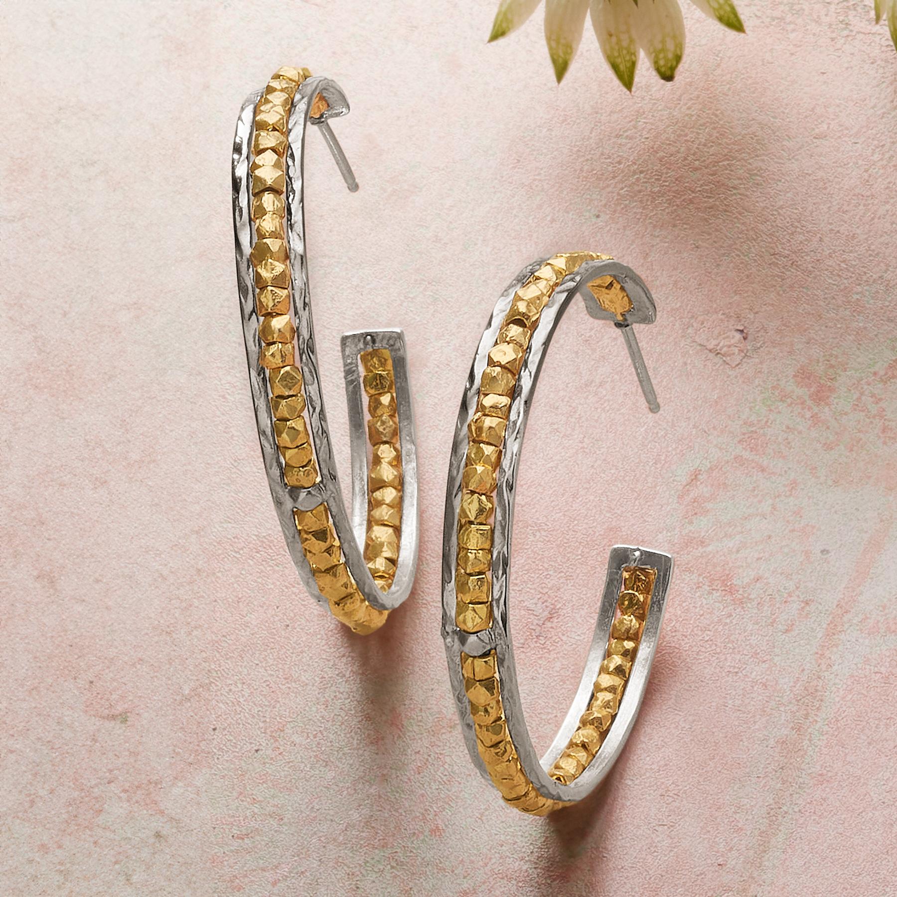 Gold Rush Hoop Earrings - Sundance Living