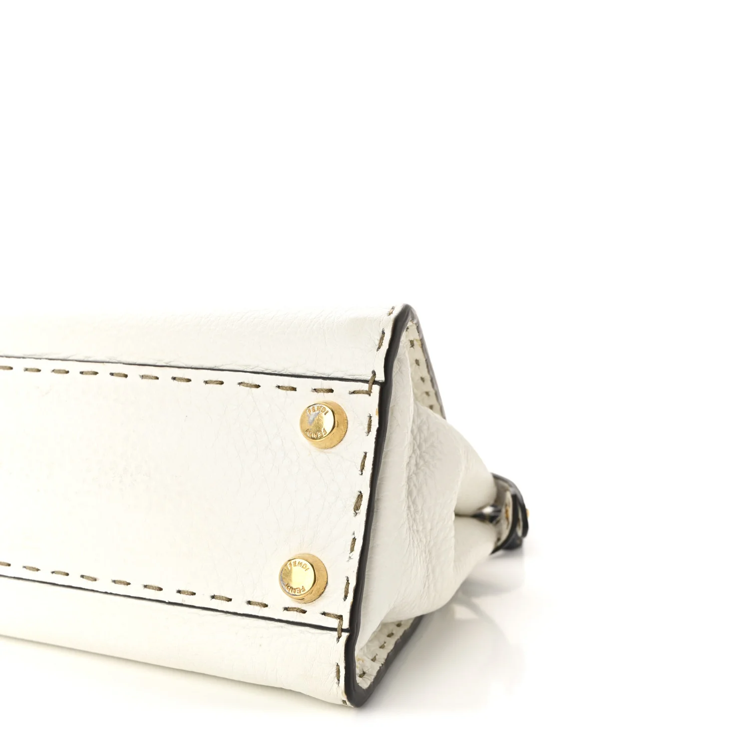 Cuoio Romano Selleria Tri-color Mini Peekaboo Iconic Satchel White Indaco Saddler - Top Club