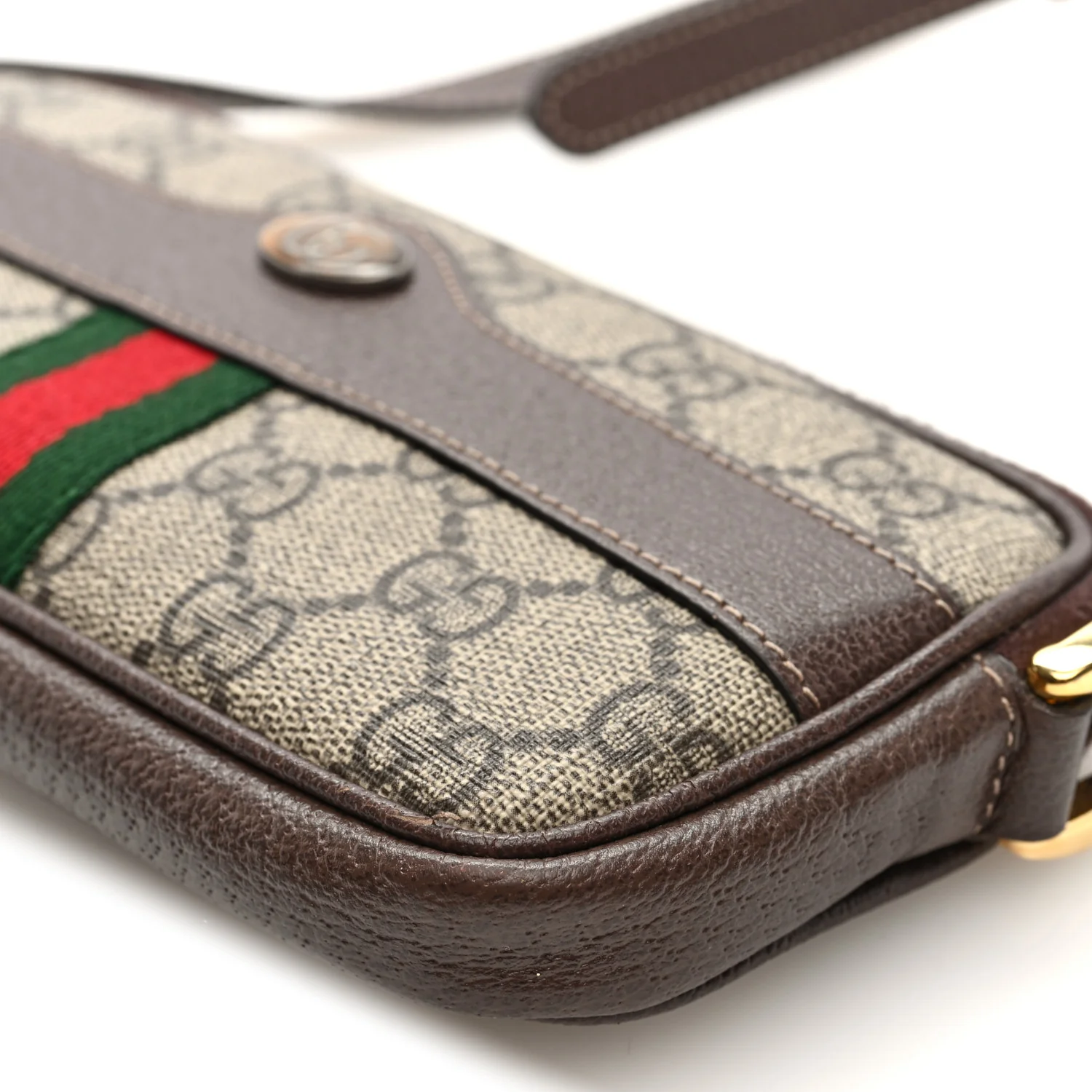 GG Supreme Monogram Web Mini Ophidia GG Bag Brown - Top Club