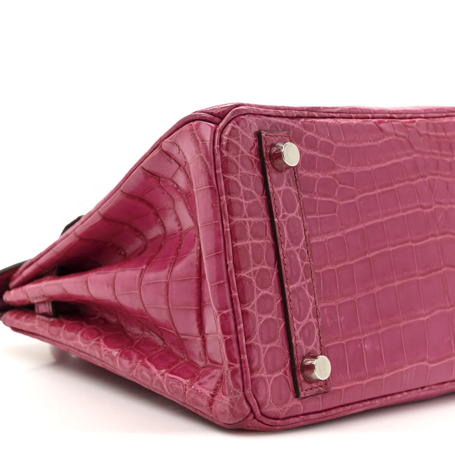 Shiny Niloticus Crocodile Birkin 25 Rose Scheherazade - Top Club