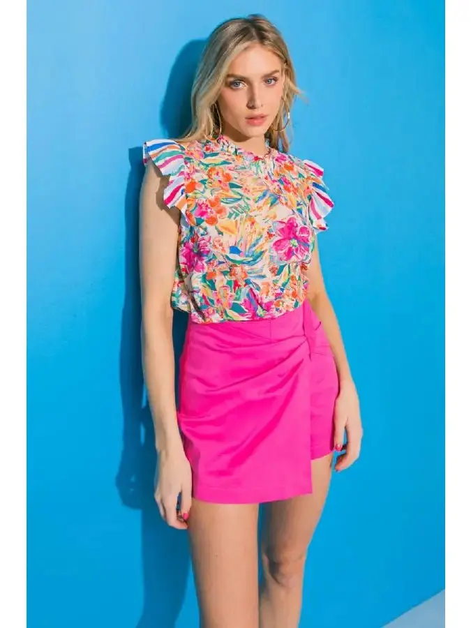 It's A Happy Day Printed Top - ALJEGJ