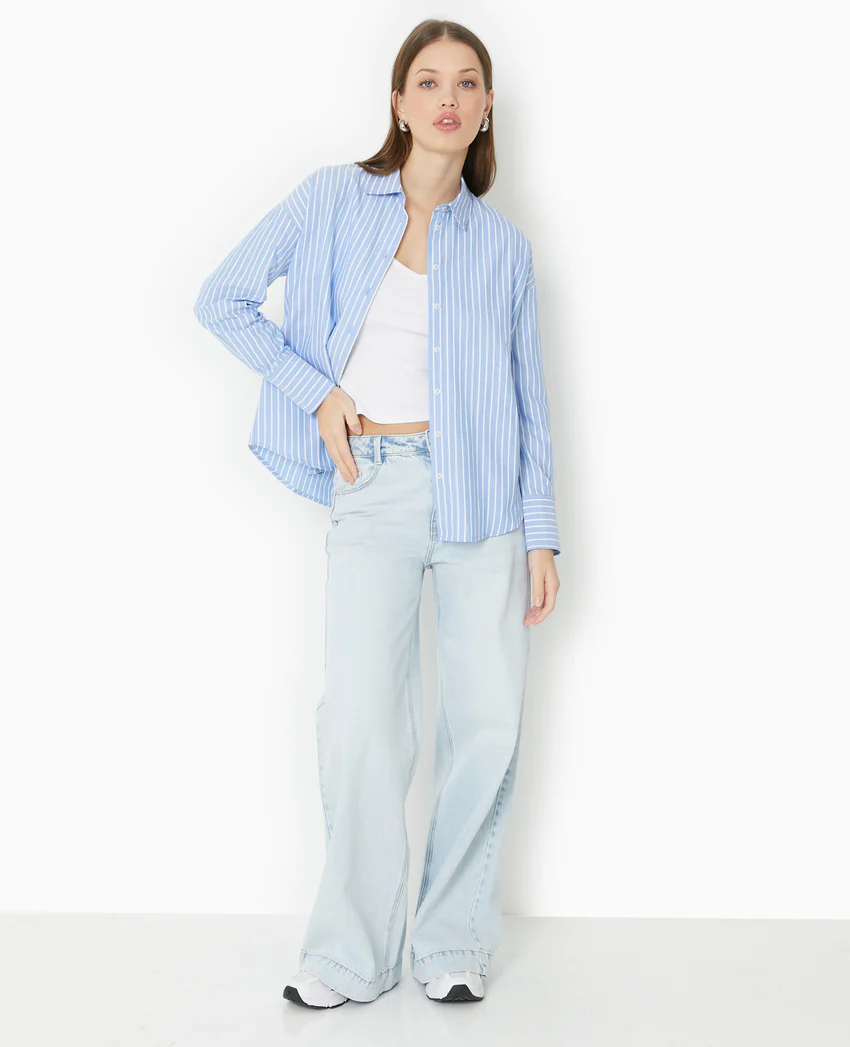 Pimkie Chemise rayée ample et droite
