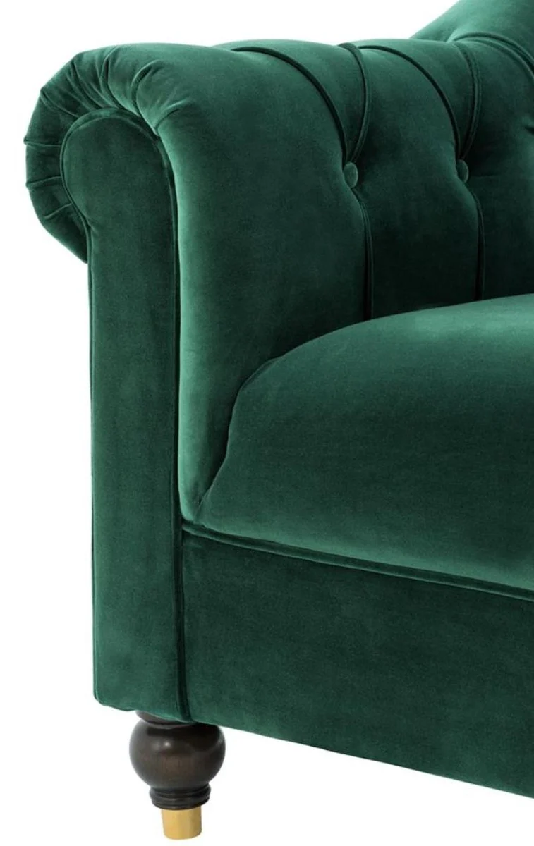 Luxury Chesterfield armchair green 99 x 90 x H. 81.5 cm - Limited Edition