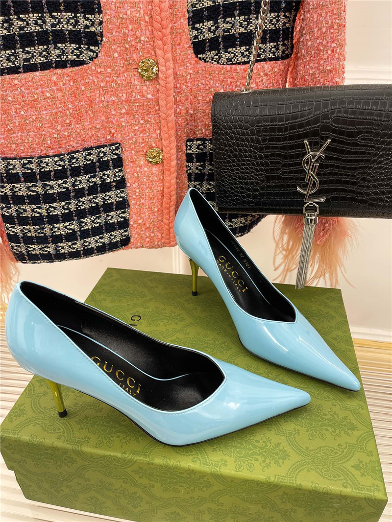 gucci metal heel pointed high heels - Sneaker Replica Workshop