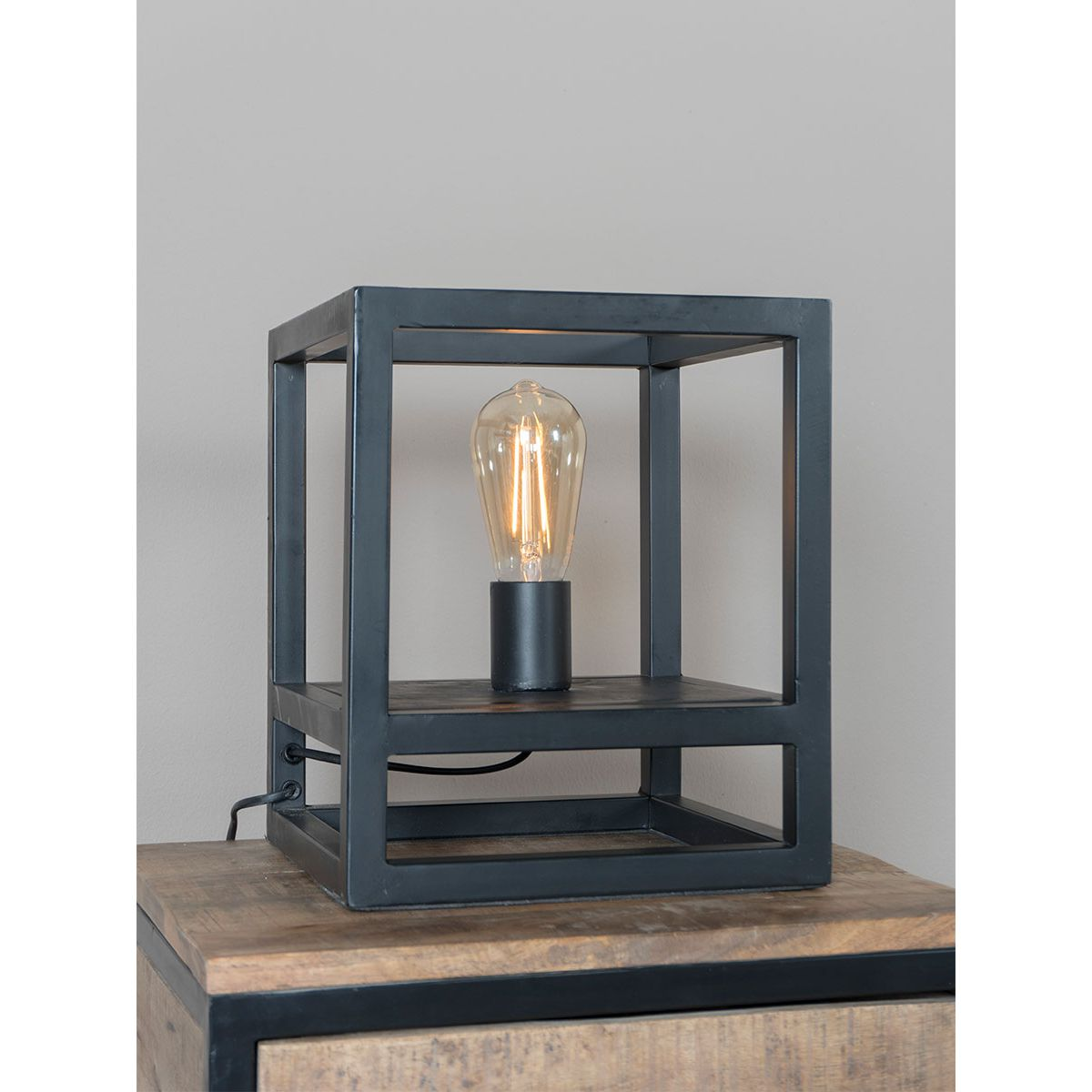 Tafellamp vintage zwart