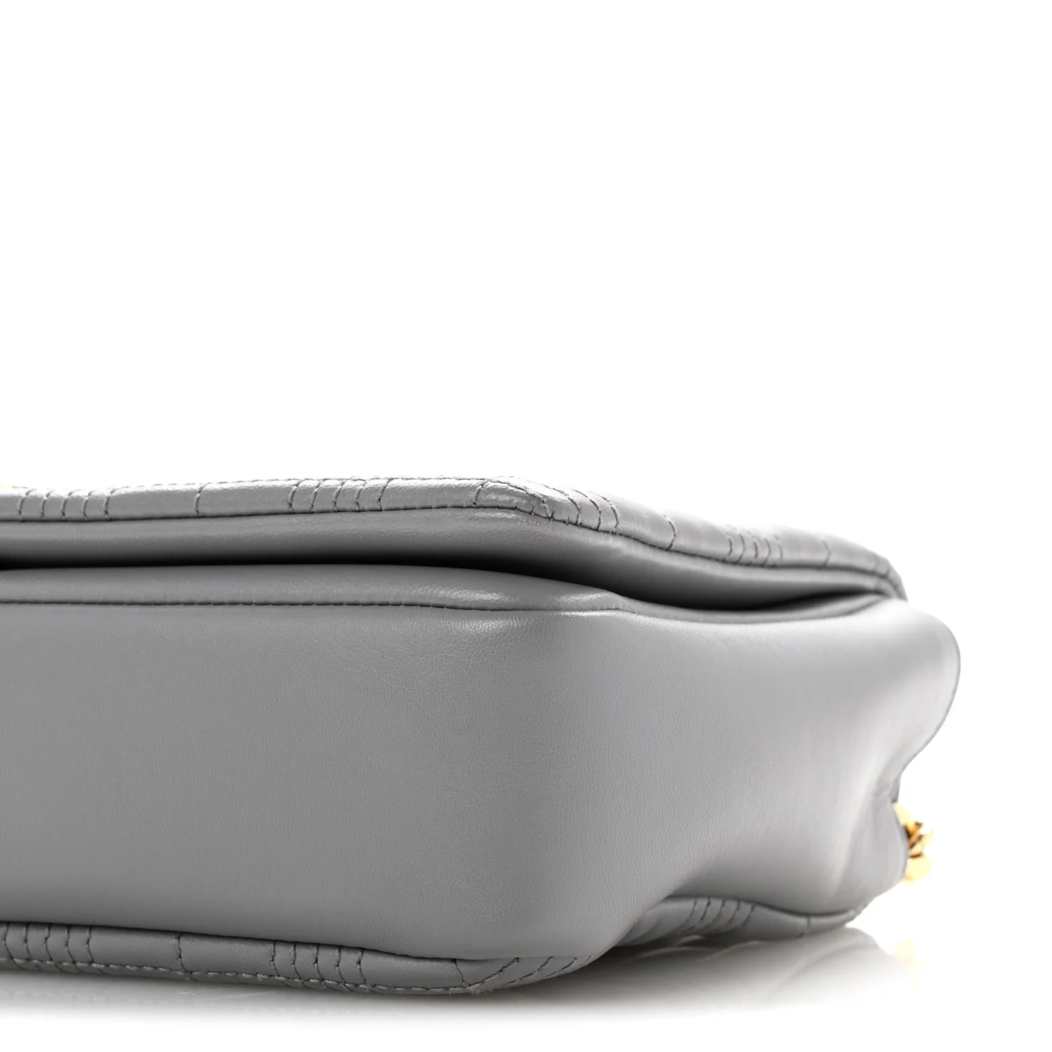 Lambskin Quilted Small Lola Bag Grey - Top Club