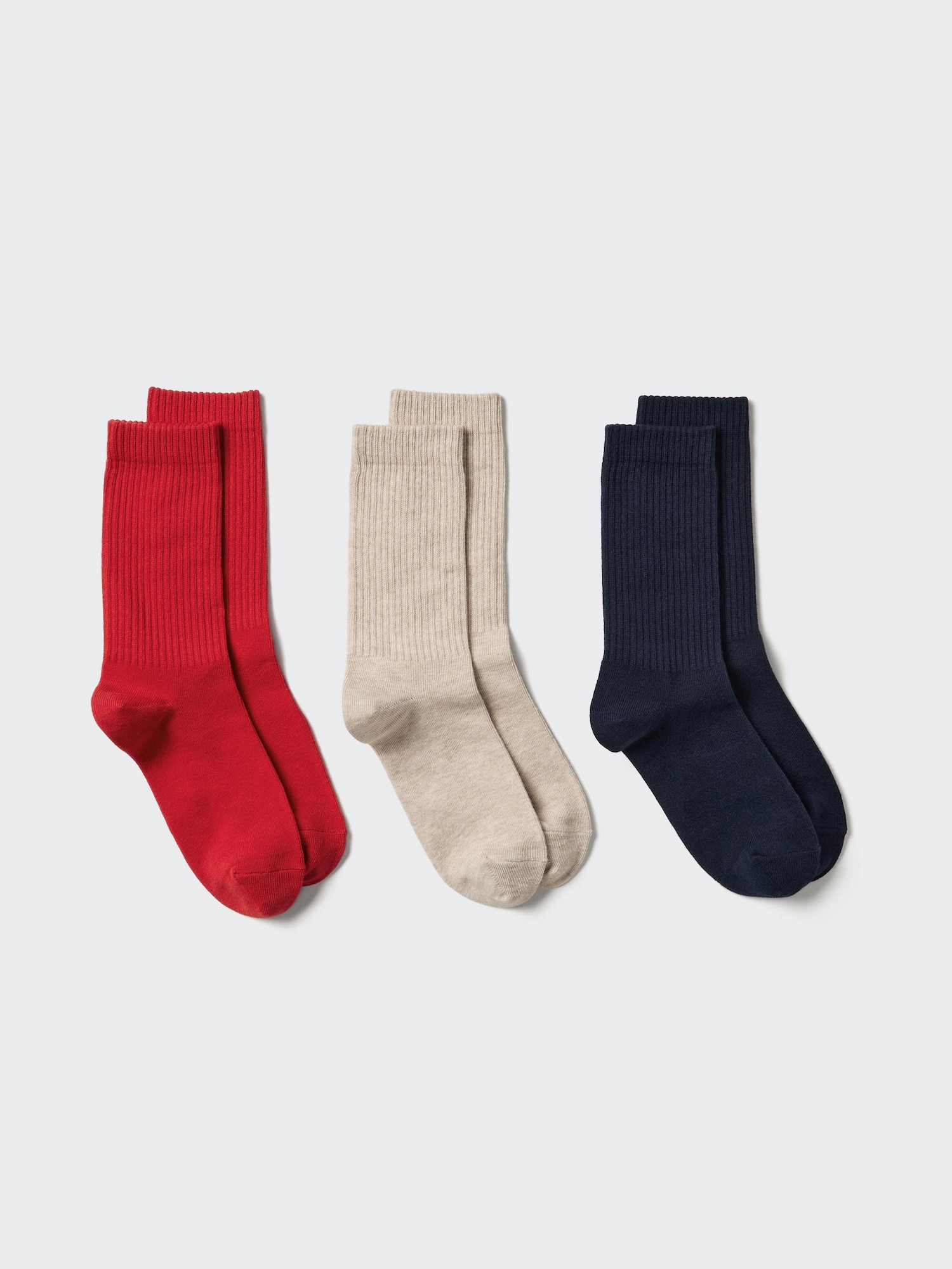Socks 3 Pack (Ribbed)