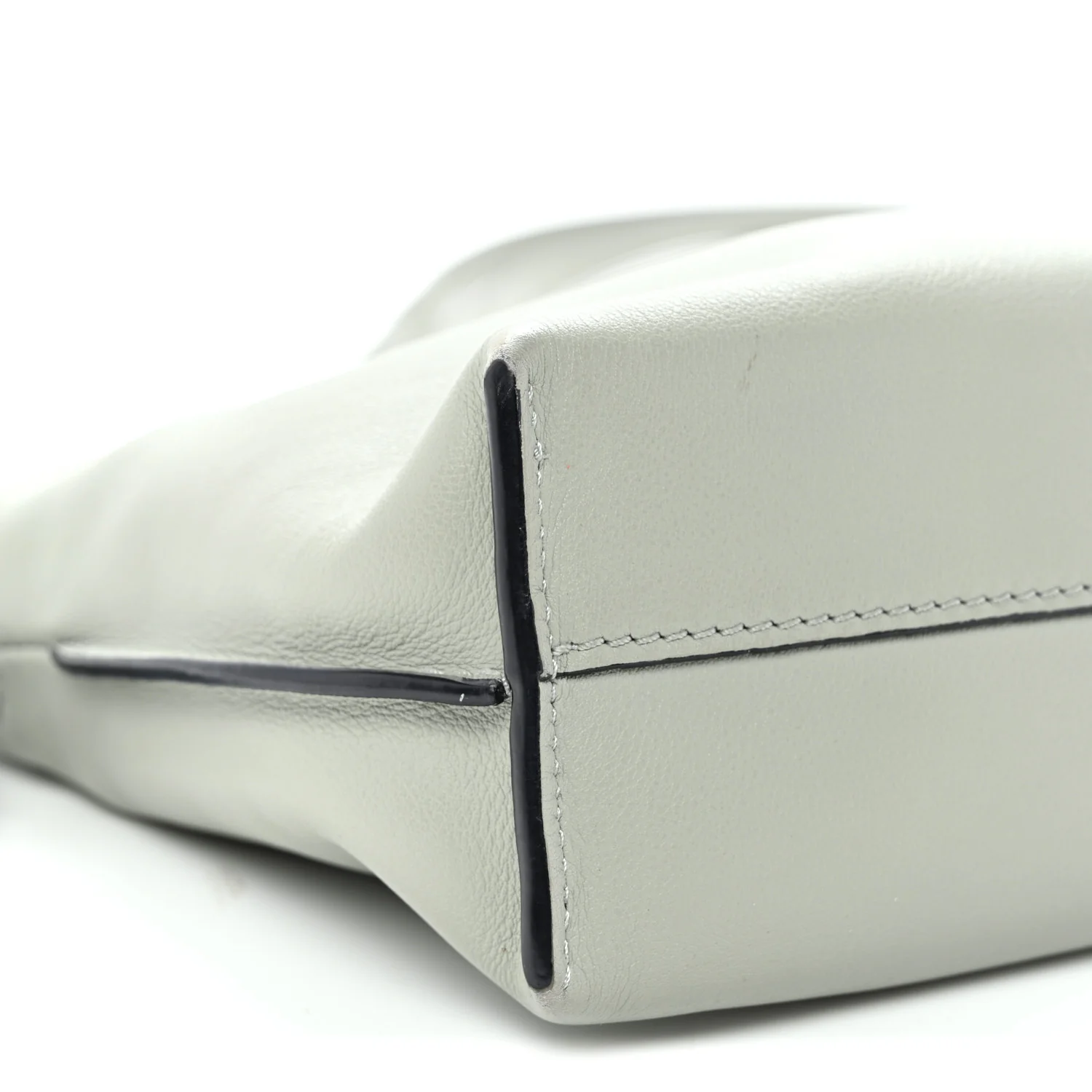 Calfskin Mini Flamenco Knot Clutch Ash Grey - Top Club