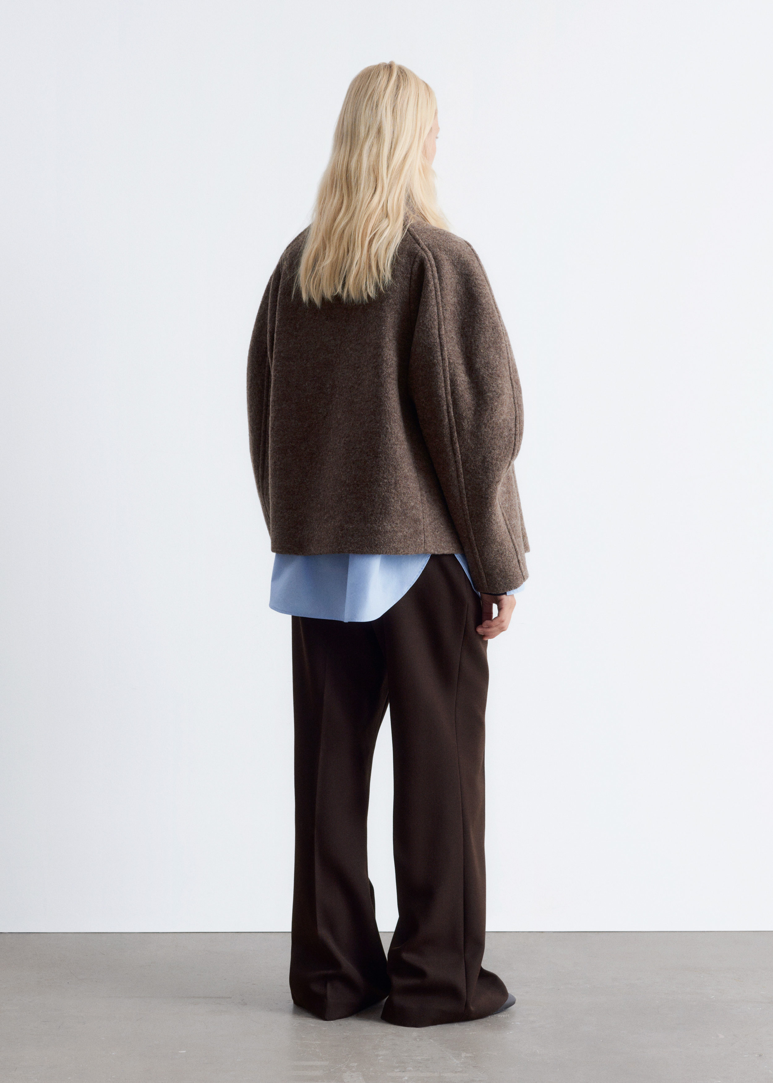 & Other Stories ASYMMETRIC WOOL JACKET