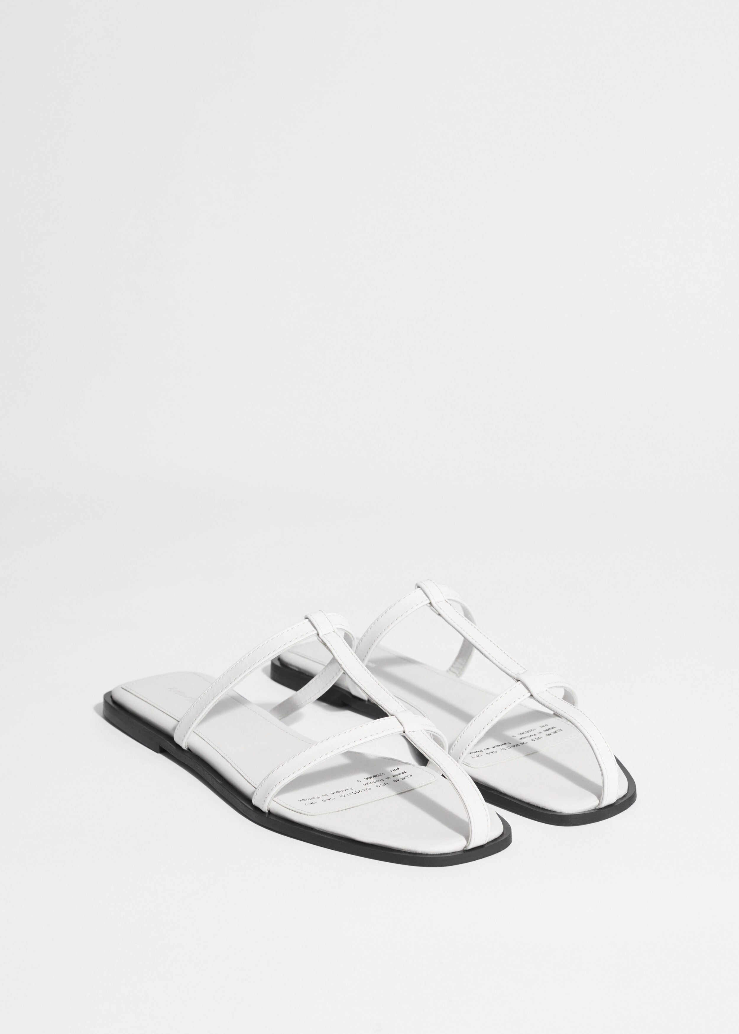 & Other Stories LEATHER STRAP SANDALS
