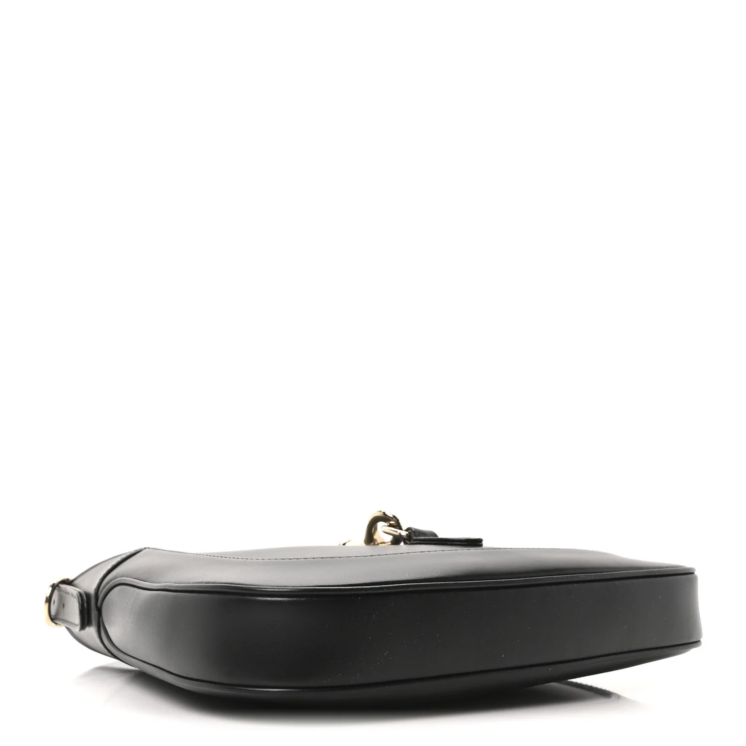 Calfskin Small Jackie Shoulder Bag Black - Top Club