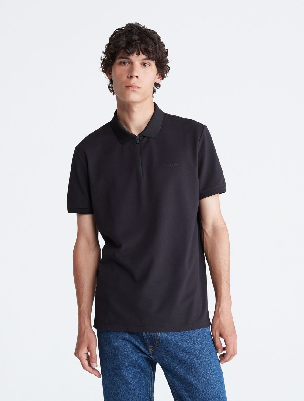 COACH Tech Zip Polo Shirt