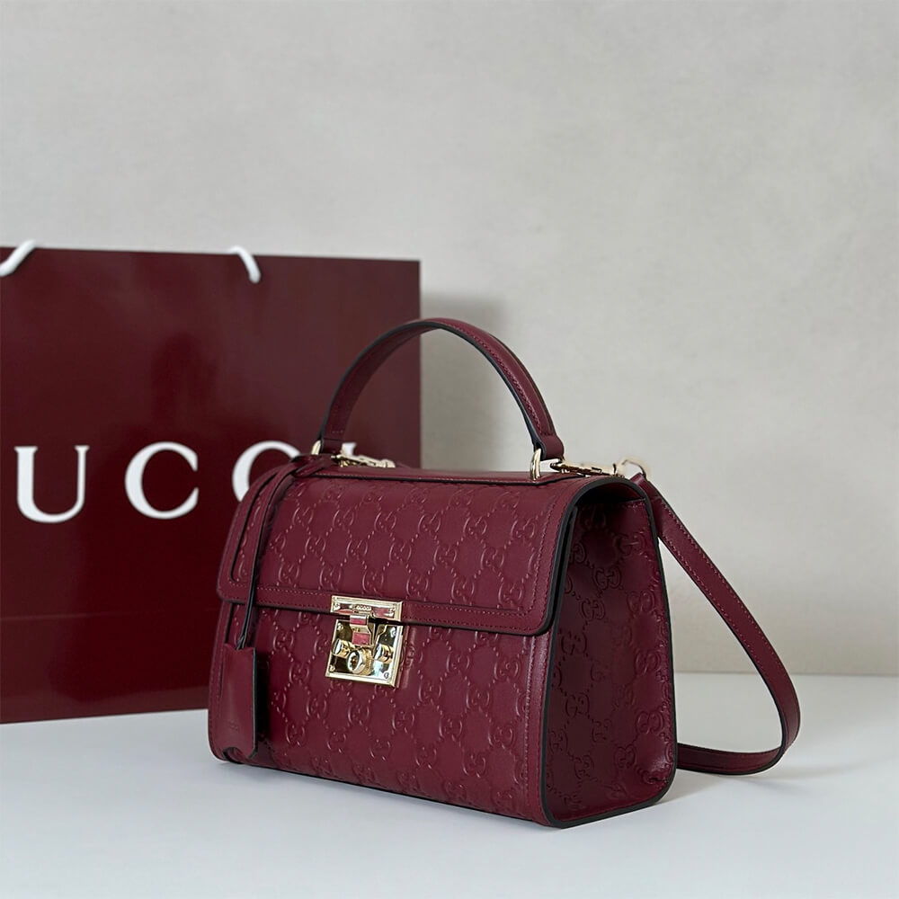Gucci Padlock medium top handle bag - Top Club