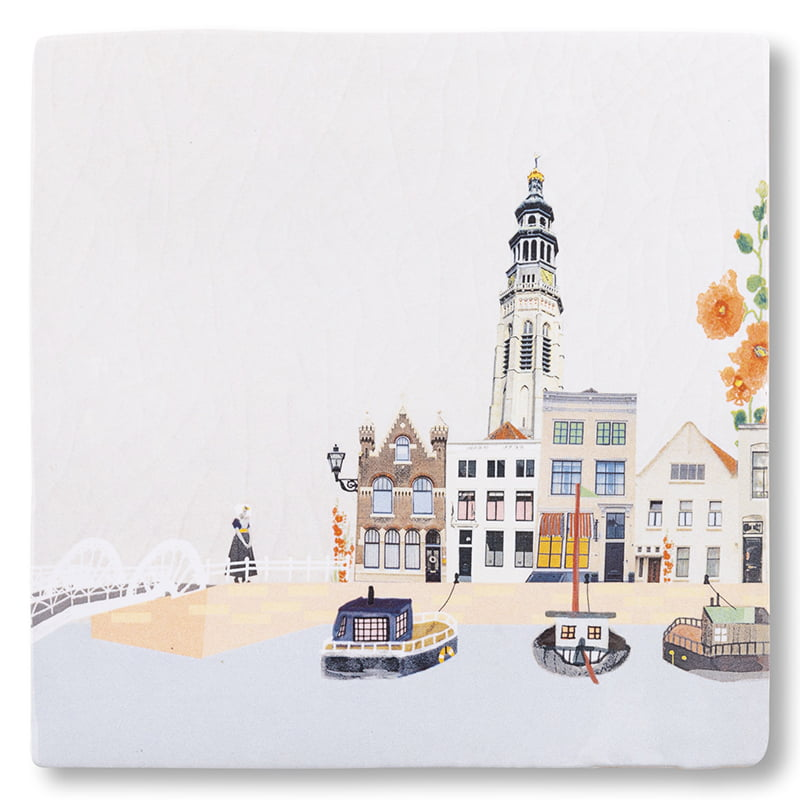 Wandtegel Moois uit Middelburg S