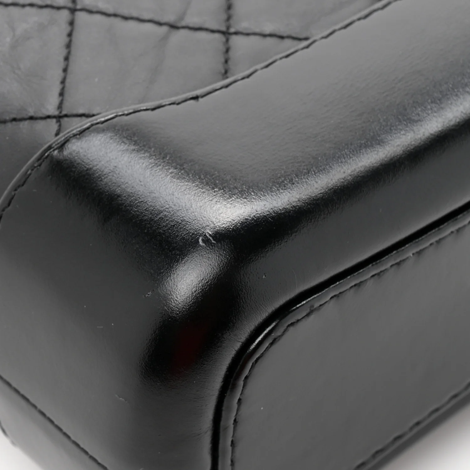 Aged Calfskin Quilted Small Gabrielle Hobo Black - Top Club