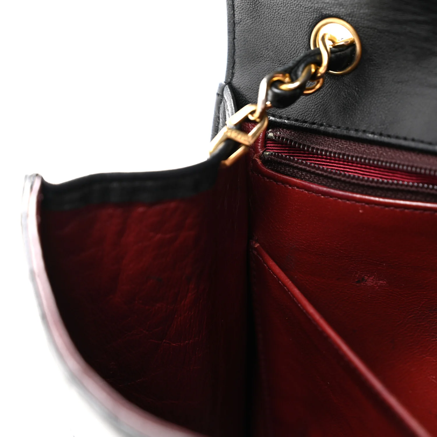 Lambskin Quilted Envelope Flap Black - Top Club