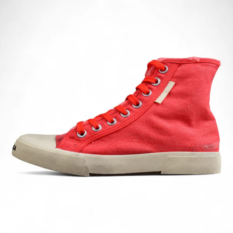 Balenciaga Paris Hi-Top Sneakers – Red/White - Sneaker Replica Workshop