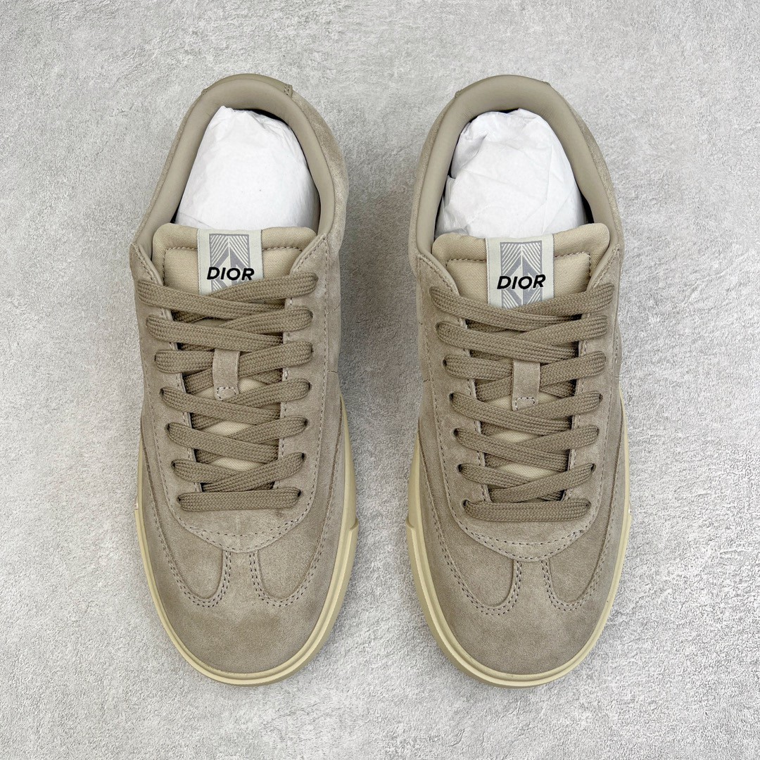 Dior 迪奥 B101皮革 低筒 休闲鞋 运动鞋 板鞋 德训鞋 男鞋 米灰色 3SN285ZRG_H161 - Sneaker Replica Workshop