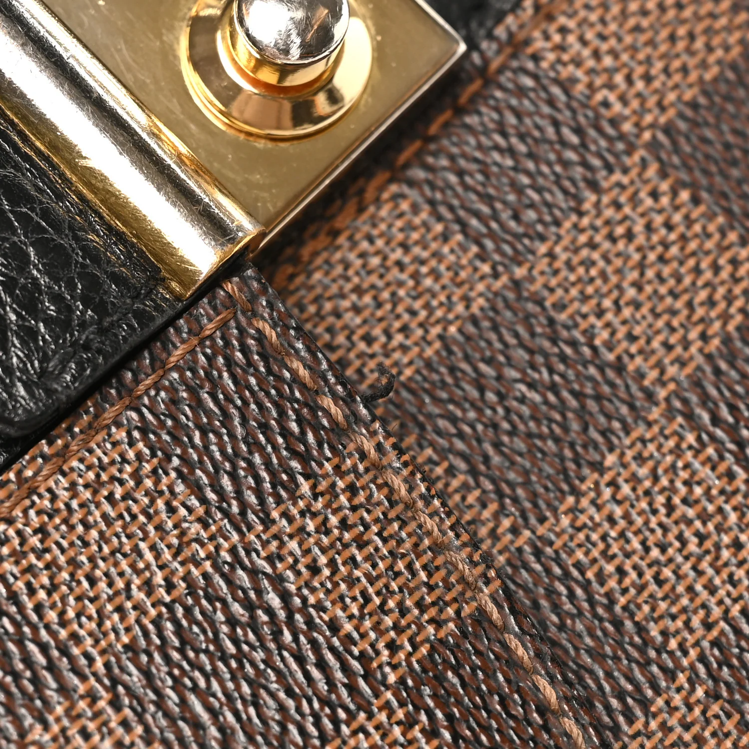 Damier Ebene Cuir Taurillon Wight Black - Top Club