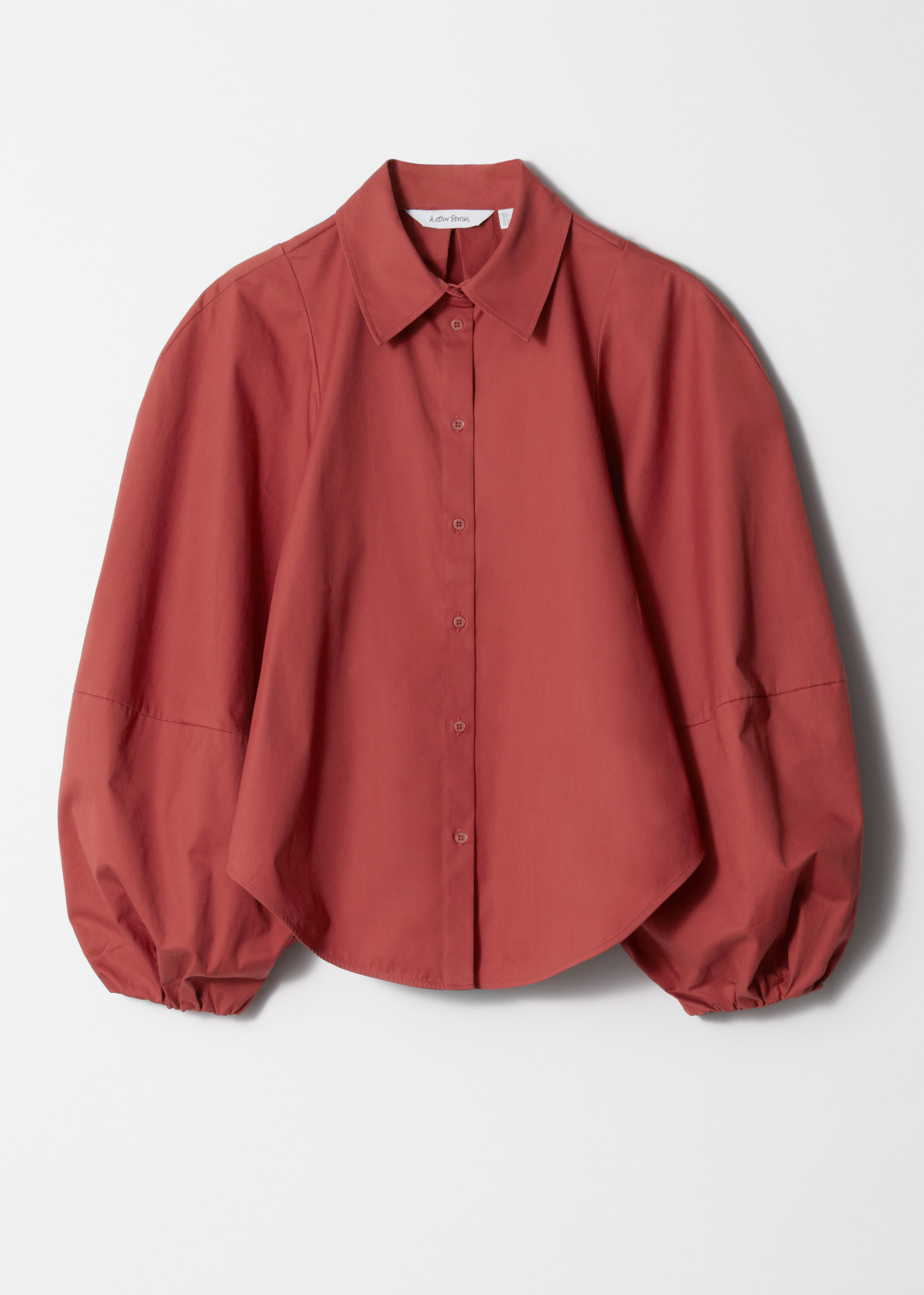 & Other Stories VOLUMINOUS BALLOON-SLEEVE BLOUSE