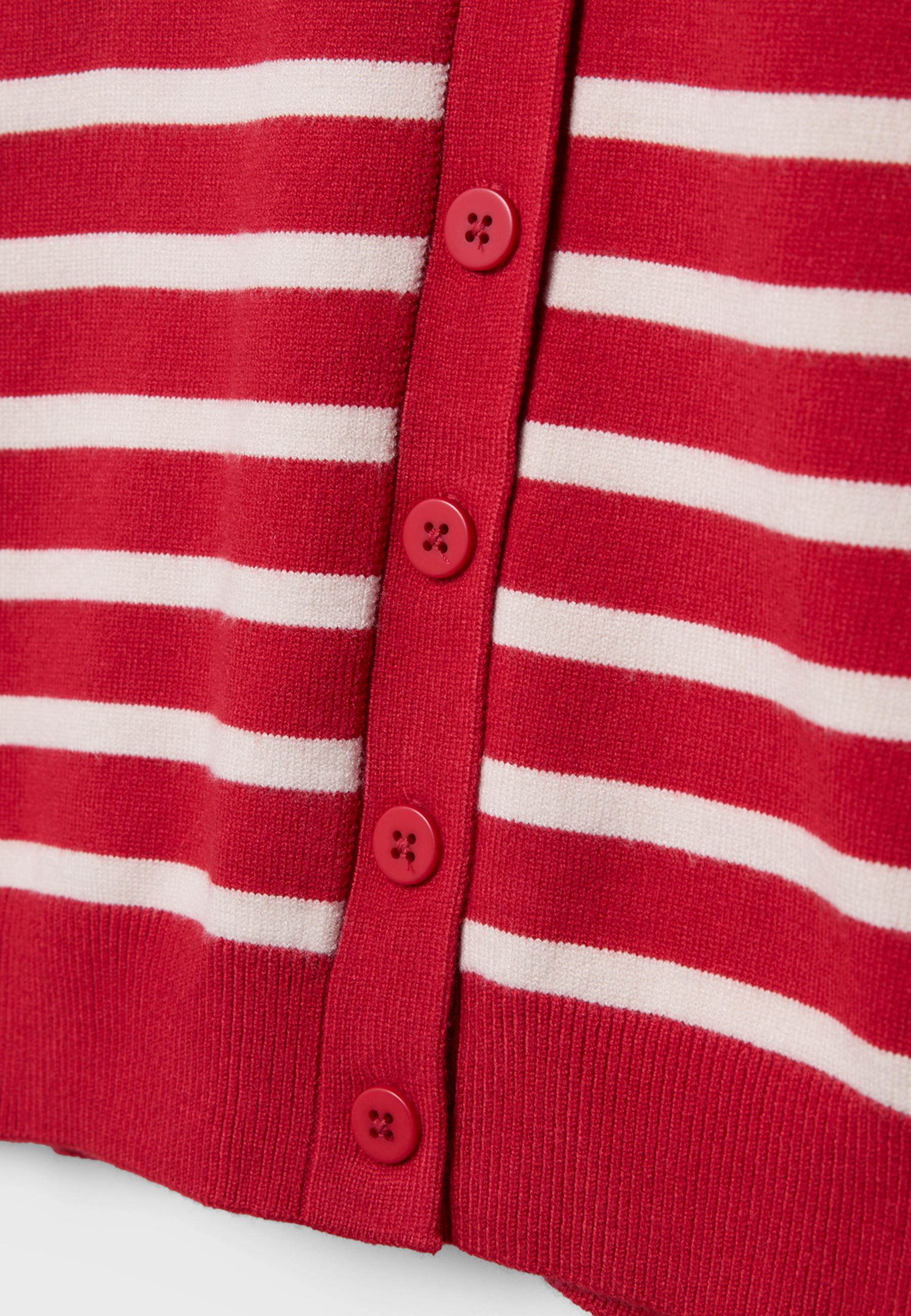 BUTTON-UP KNIT CARDIGAN WITH RAGLAN SLEEVES