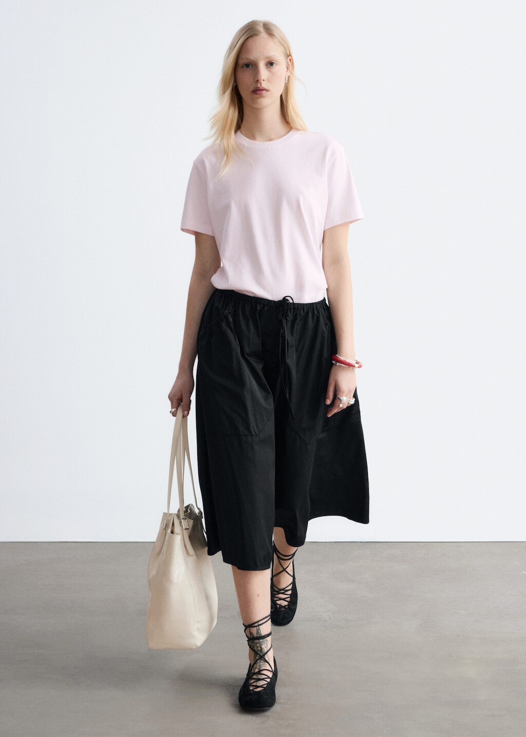 & Other Stories COTTON CREW-NECK T-SHIRT