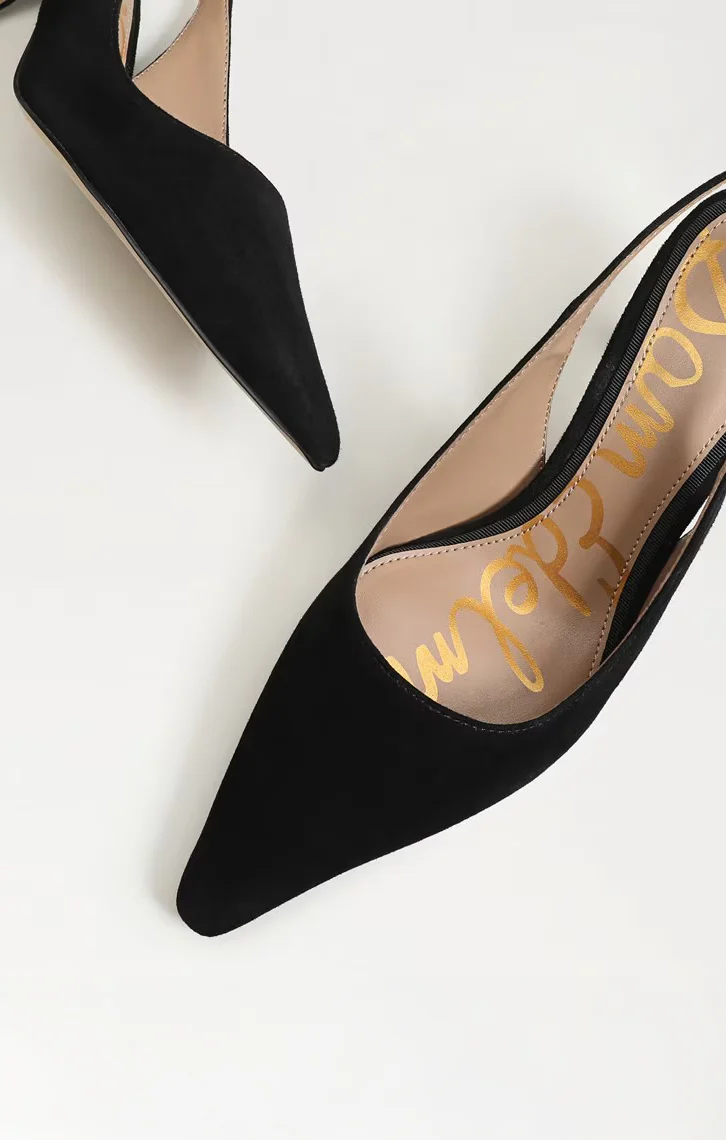 Sam Edelman Bianka Sling ~ Black Suede