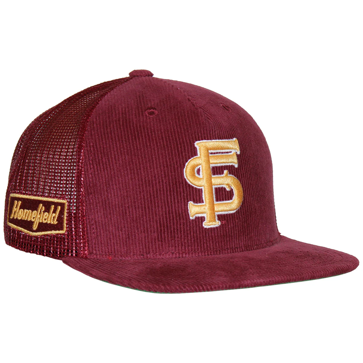 Homefield Men's Vault Interlocking FS Adjustable Corduroy Trucker - Garnet - MoB Apparel
