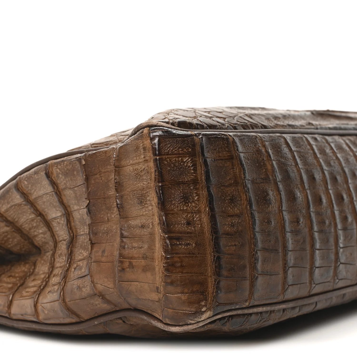 Alligator Shopping Tote Brown - Top Club