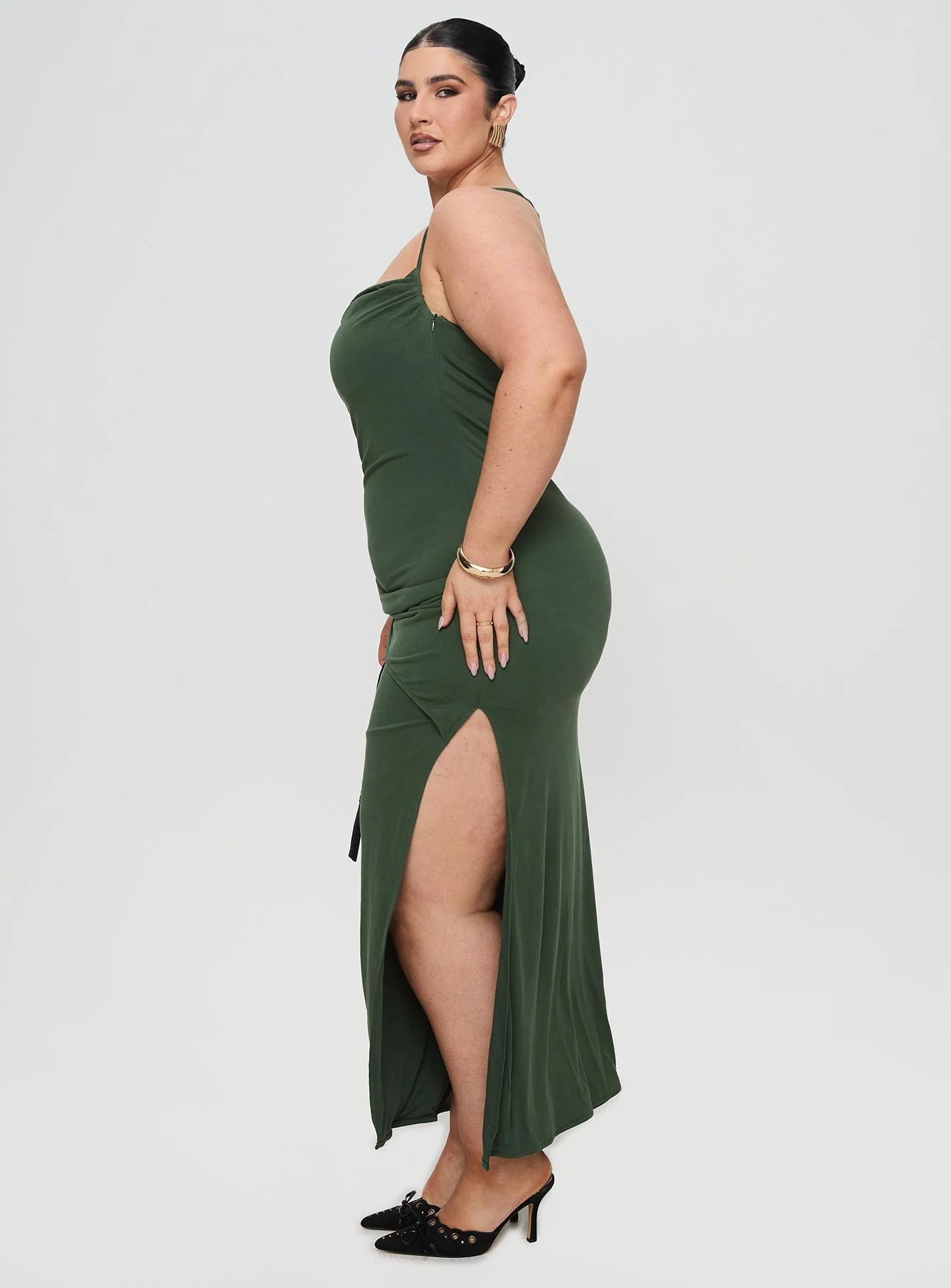 Marchesi Maxi Dress Green Curve