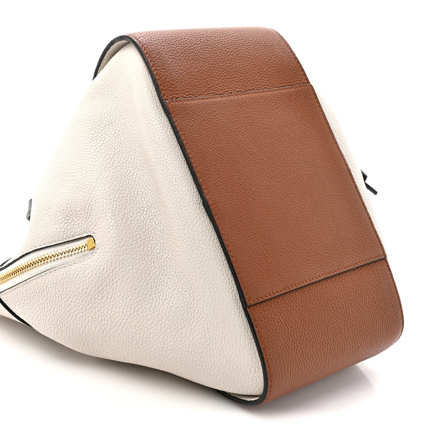 Calfskin Small Hammock Shoulder Bag Tan Ivory Black - Top Club