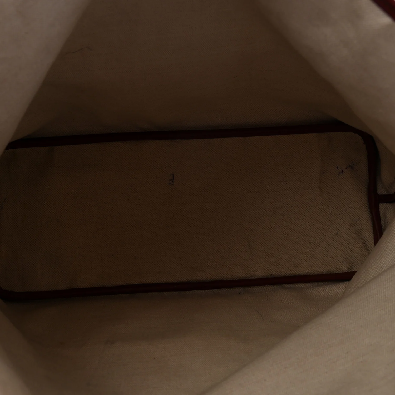 Grained Calfskin Canvas 1920 Oh! Tote Ruban GM Madder Bronze - Top Club