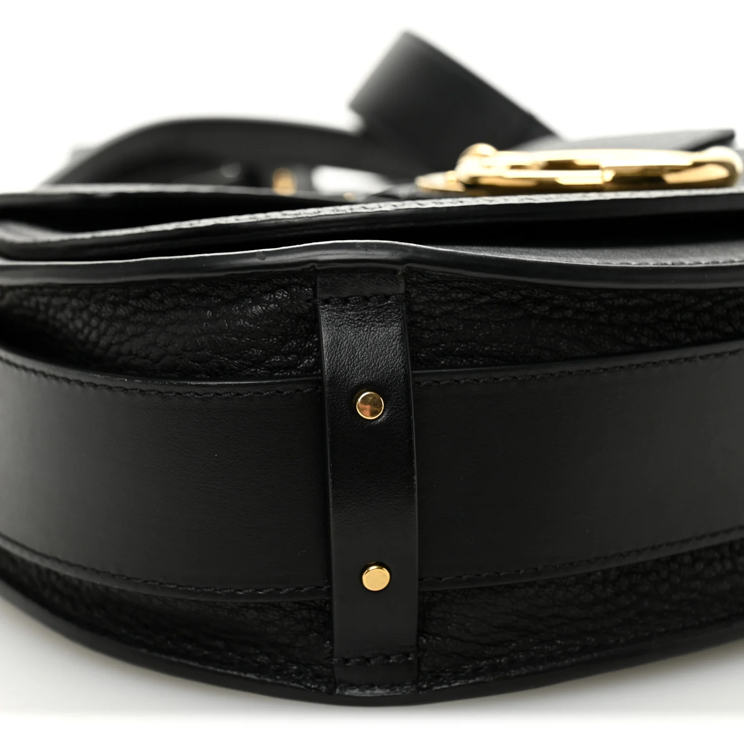 Grained Calfskin Large Tess Bag Black - Top Club