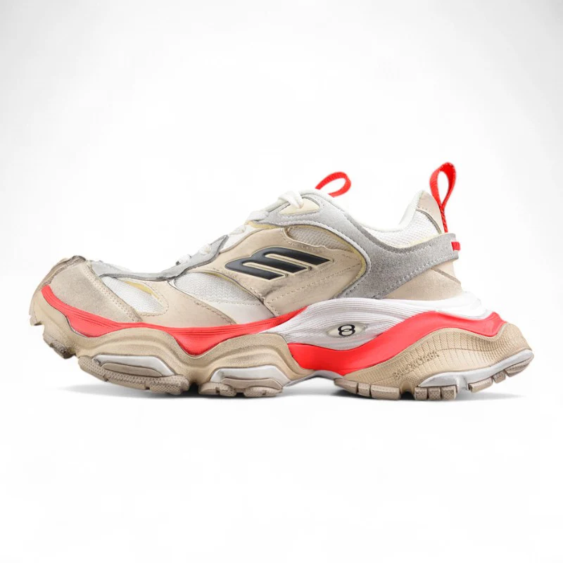Balenciaga Cargo Sneaker 'Worn-Out - Beige Red' - Sneaker Replica Workshop
