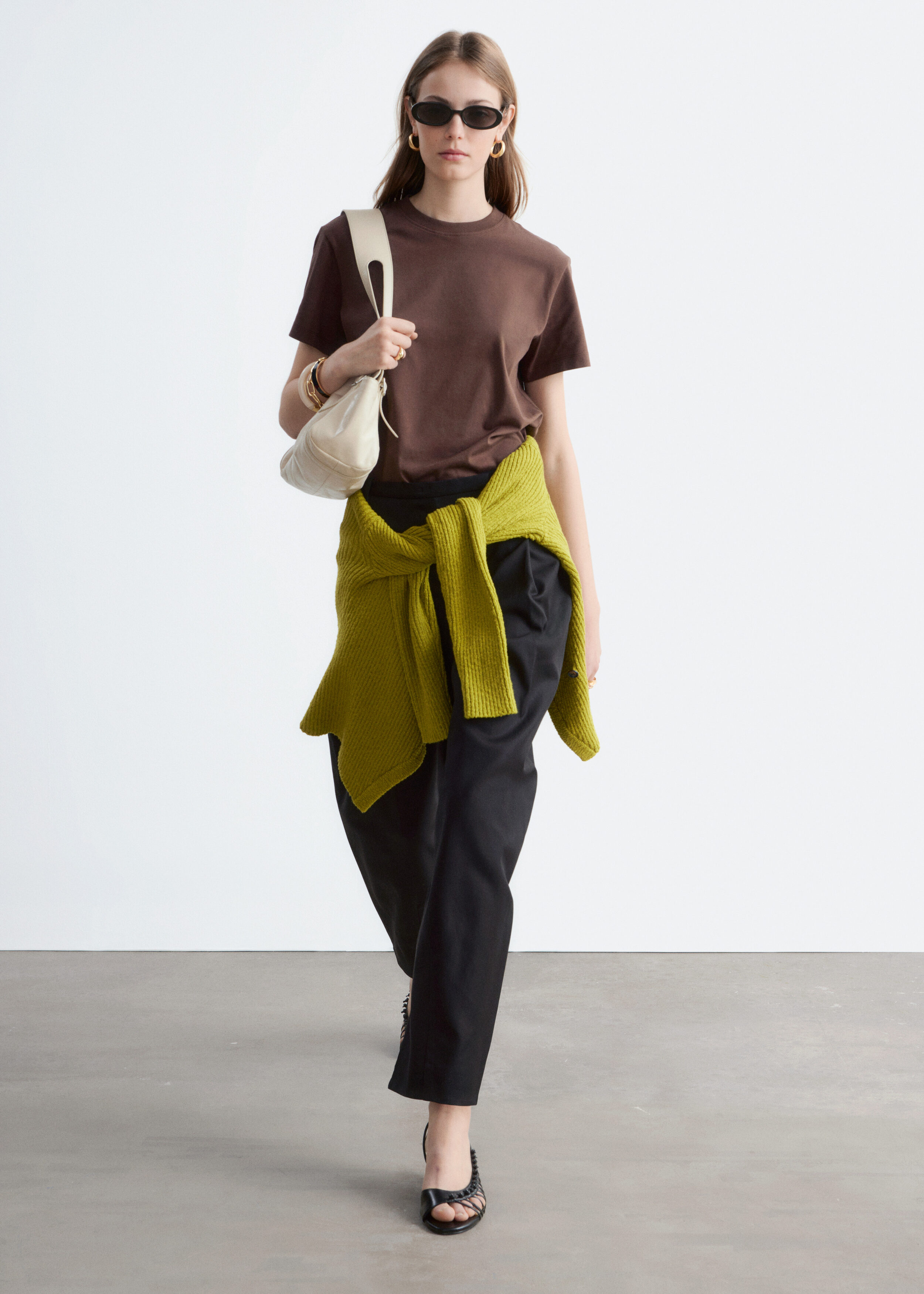 & Other Stories COTTON CREW-NECK T-SHIRT