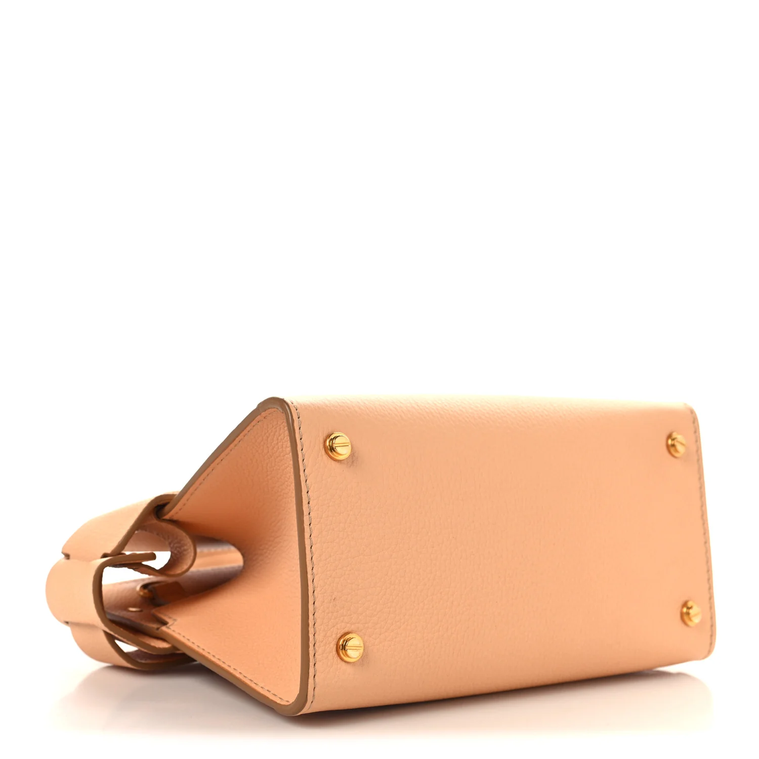 Grained Calfskin Mini Horizon Satchel Beige - Top Club
