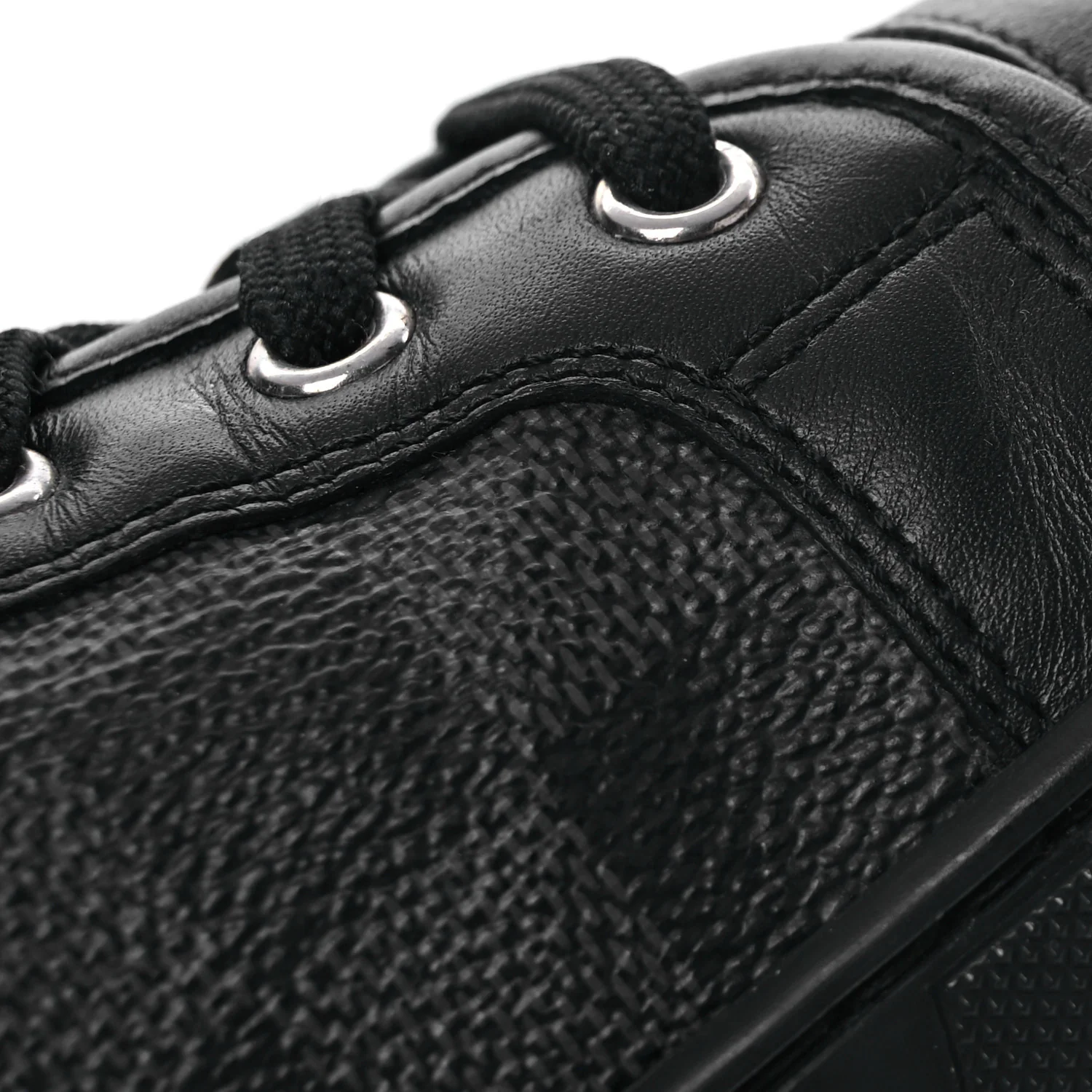 Calfskin Damier Graphite Sneakers 7.5 - Top Club