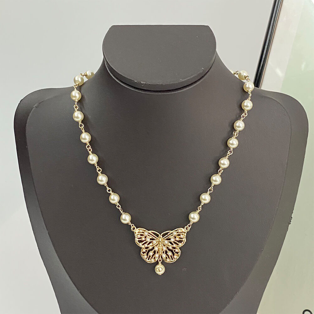 DIOR PEARL NECKLACE - Top Club