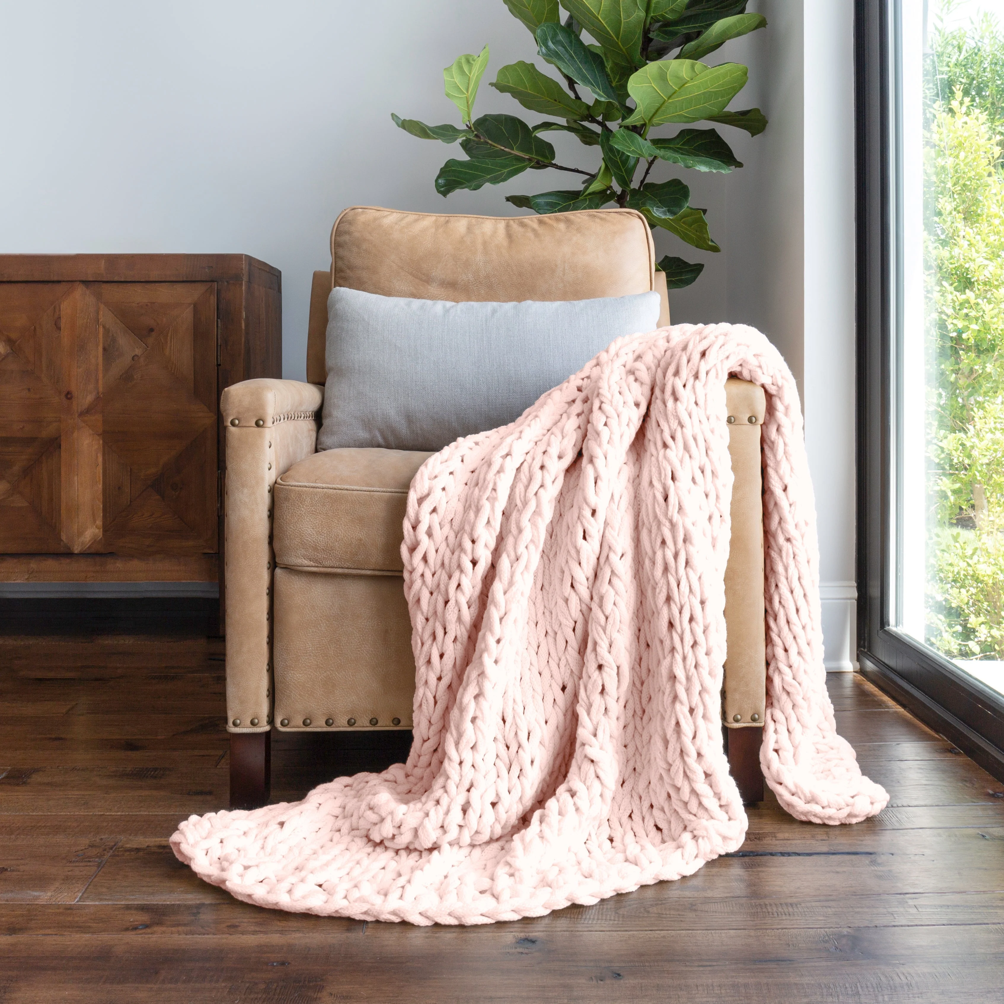 Oversized Chunky Knit Blanket (Sale)