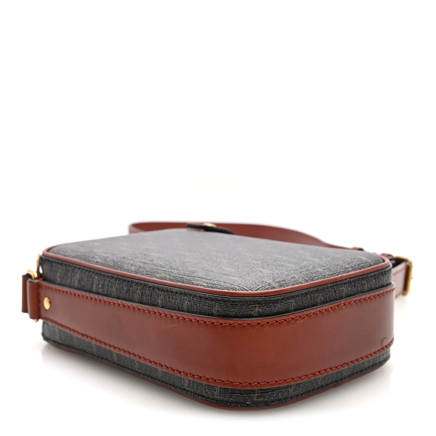 Canvas Smooth Calfskin Le Monogramme Crossbody Pouch Chestnut - Top Club