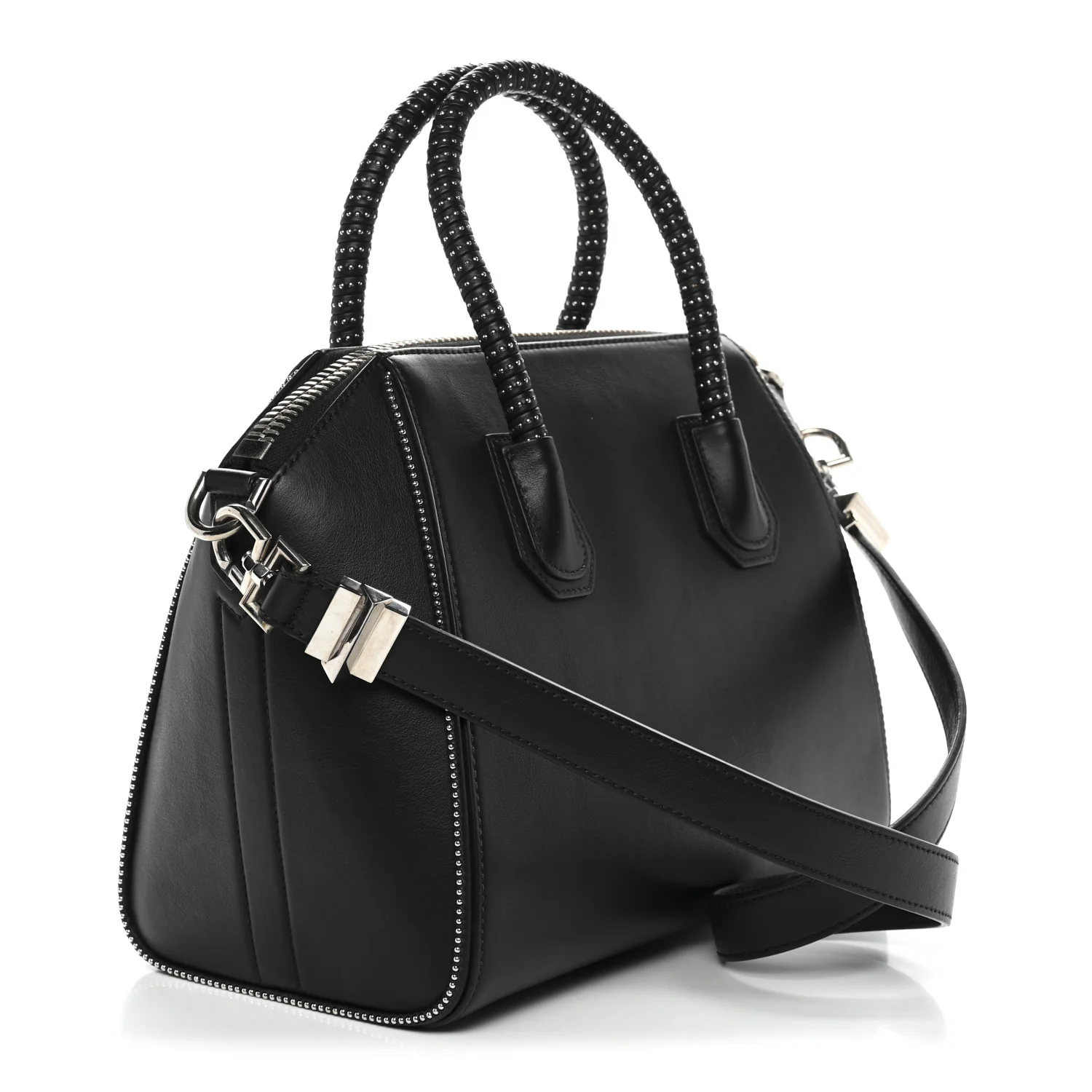 Calfskin Small Studded Antigona Black - Top Club
